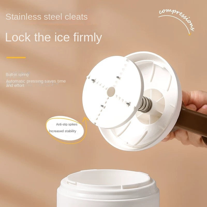 Hand Cranked Ice Crusher Machine for Home Use, Small Snow Cone Maker, Ice Shaver, Manual Ice Crusher, Portable Ice Shaving Machine for Street Vending