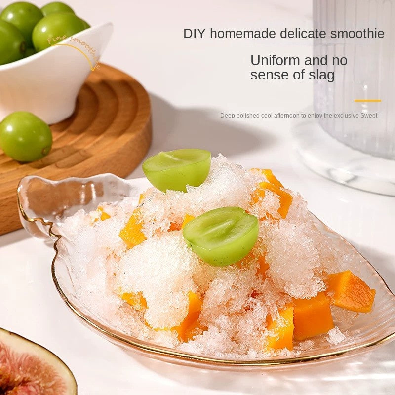 Hand Cranked Ice Crusher Machine for Home Use, Small Snow Cone Maker, Ice Shaver, Manual Ice Crusher, Portable Ice Shaving Machine for Street Vending