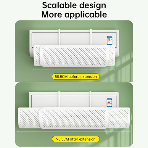 AC Wind Deflector – Adjustable Air Conditioner Diffuser to Stop Cold Air Blowing Directly on You